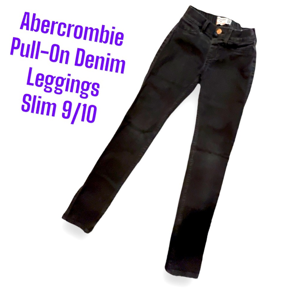 Abercrombie Skim 9/10 Black Jeggings